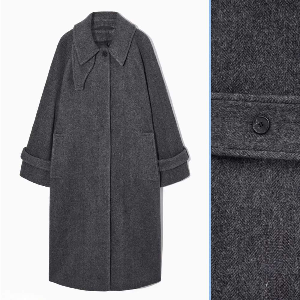 COS Gray Wool Coat